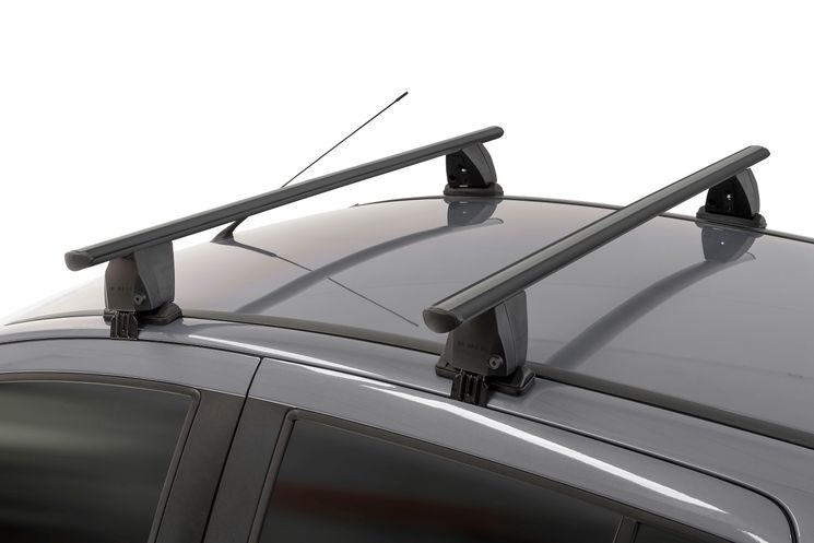 Barres de toit Profilées Aluminium Noir pour Toyota Rav4 - 5 portes - de 2013 à 2018
