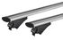 Barres de toit Profilées Aluminium pour Mitsubishi Outlander Phev dès 2014 - avec Barres Longitudinales