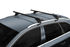 Barres de toit Aluminium Noir pour Porsche Cayenne dès 2017 - avec barres longitudinales