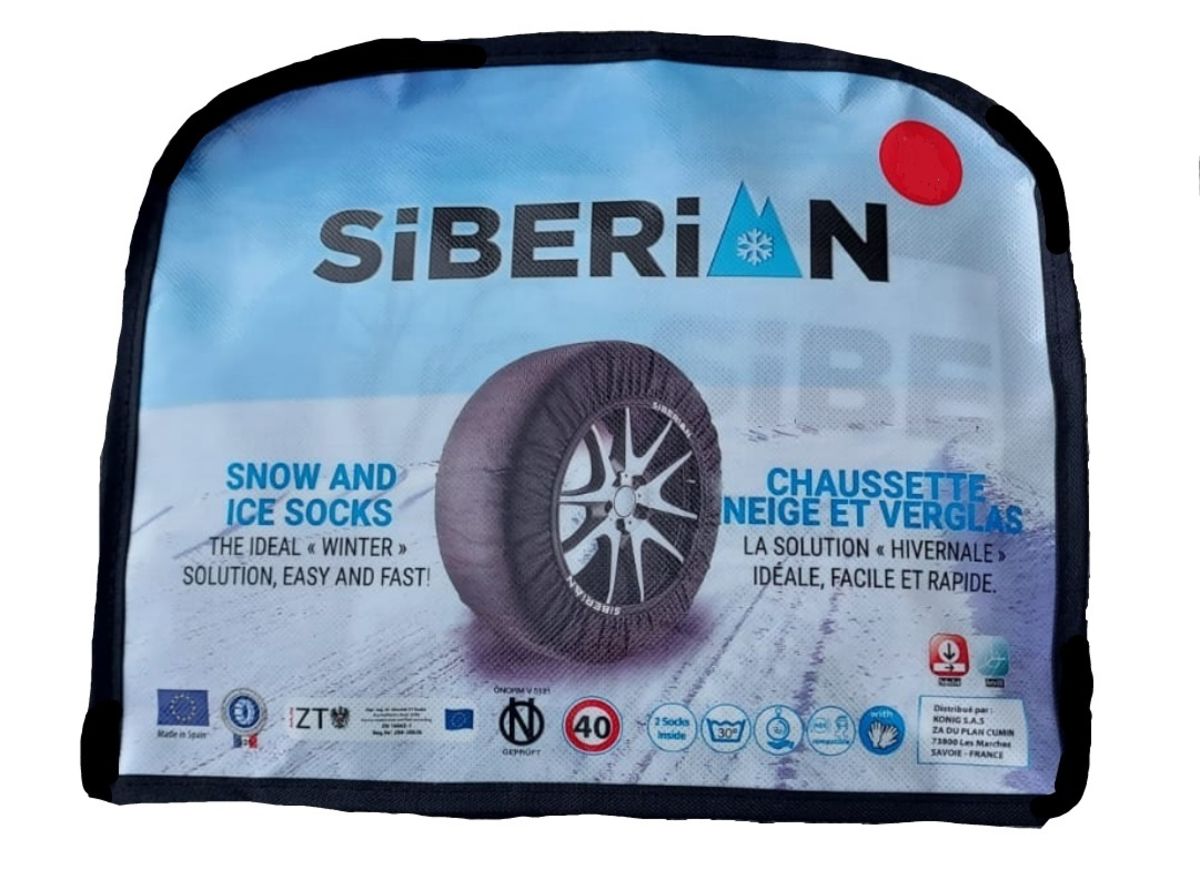 Chaussettes neige pour Voiture, SUV, 4x4 - SIBERIAN M Taille: 195/55-16