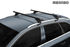 Barres de toit Aluminium Noir pour ALFA ROMEO Stelvio dès 2017 avec barres longitudinales.