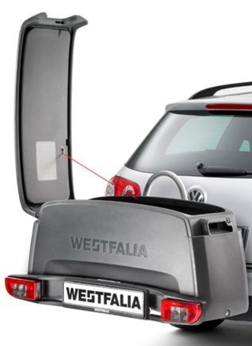 Offre porte-vélos type portilo repliable Westfalia + Coffre Westfalia pour  porte-vélo Portilo Box