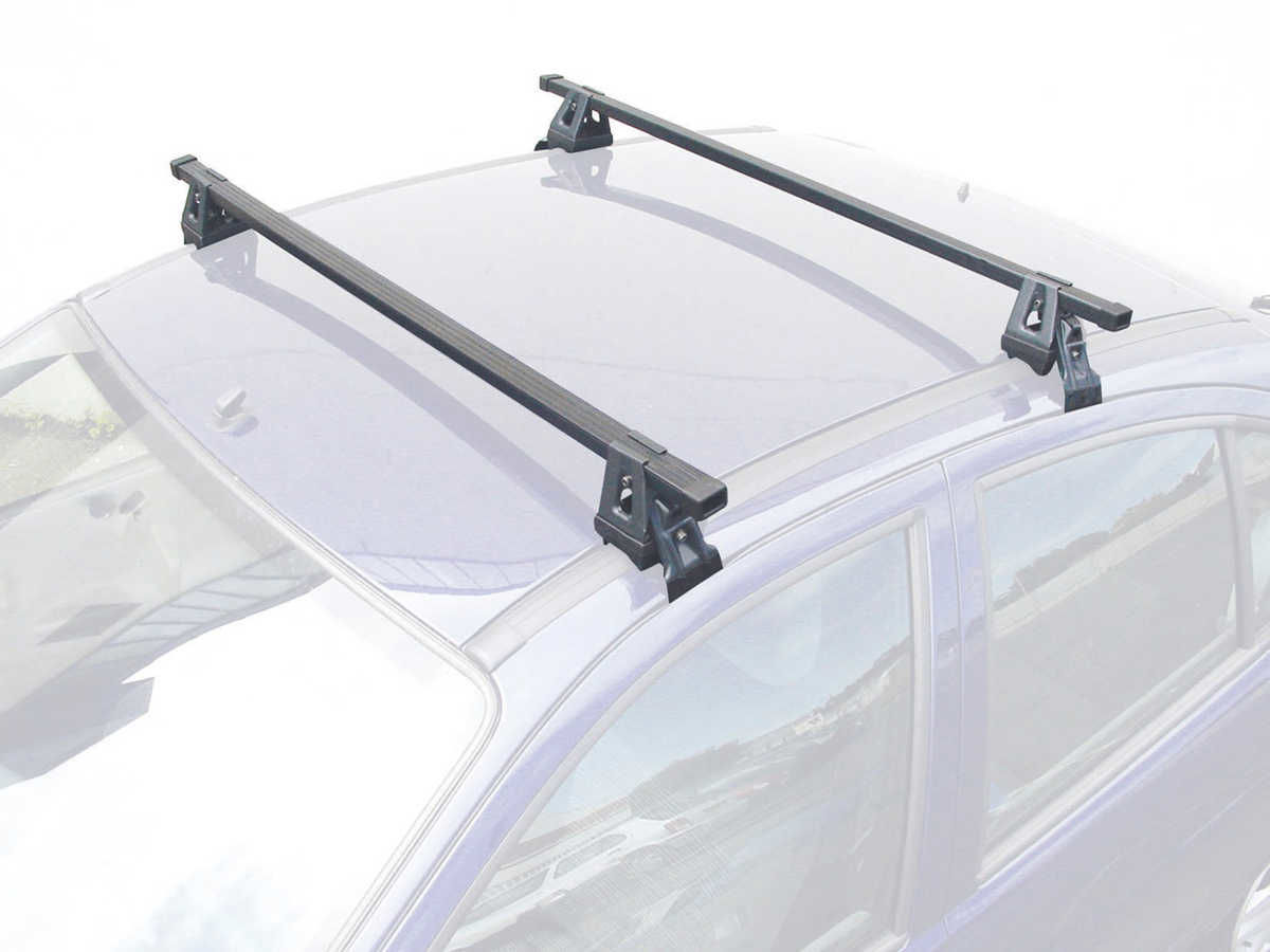 2 barres de toit Acier avec fixations sur barres longitudinales MONT BLANC  : Renault CLIO 4 Break
