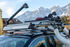 Porte-Skis Coulissant Aluminium sur Barres de Toit avec Serrures - 6 Paires Skis ou 4 Surfs - Menabo Yelo