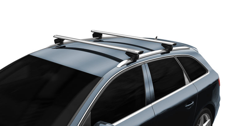 Barres de toit Profilées Aluminium pour Audi A6 Avant Break de 2011 à 2015 - avec Barres Longitudinales