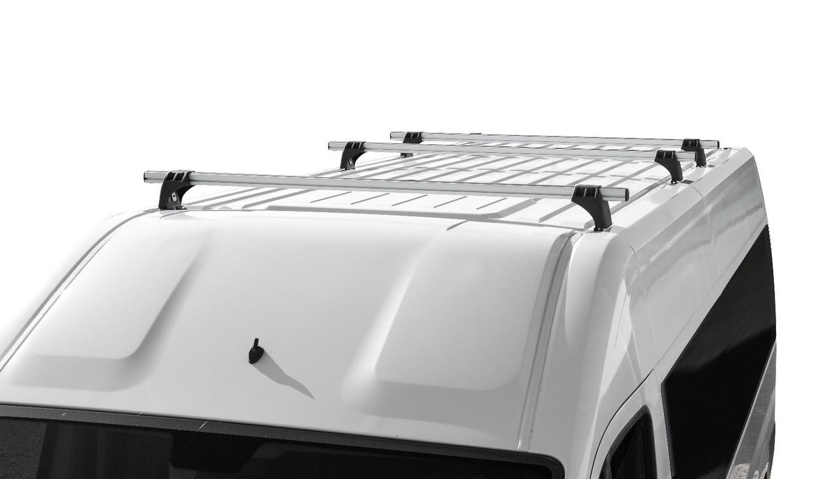 Barres de toit en aluminium pour Peugeot Partner mk II Van (2008