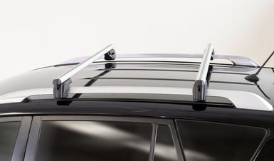 Barres de toit argent pour VW Golf VII Variant break 13- longitudinales  ouvertes