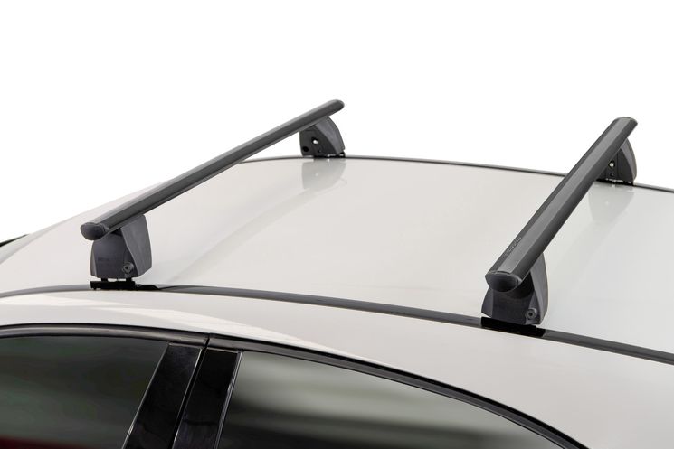 Barres de toit Profilées Aluminium Noir pour Infiniti Q30 - 5 portes - de 2015 à 2019