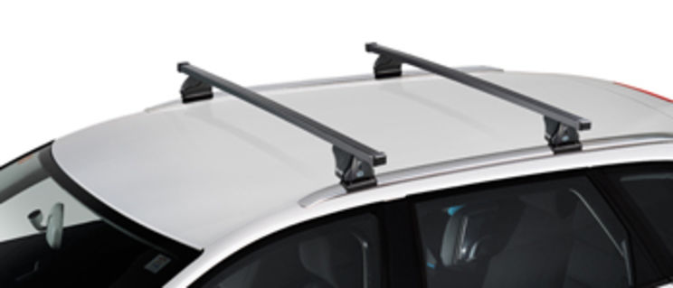 Jeu de 2 Barres de toit Acier pour Citroen C4 Grand Picasso 2 de 2013 à 2018 - avec barres longitudinales